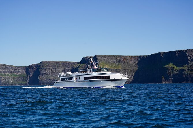 Aran Islands and Cliffs of Moher Day Cruise sailing from Galway City Docks - Inis Mór gives you about four hours to choose your own route