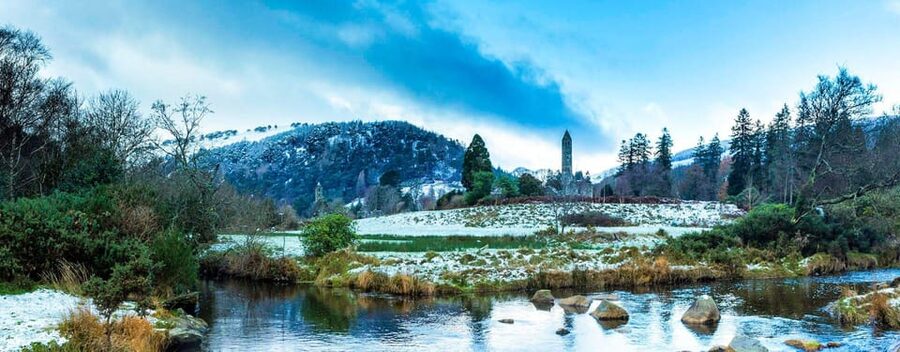 (Christmas Morning) Glendalough Half Day Tour from Dublin - Arriving at Glendalough’s lakeshore