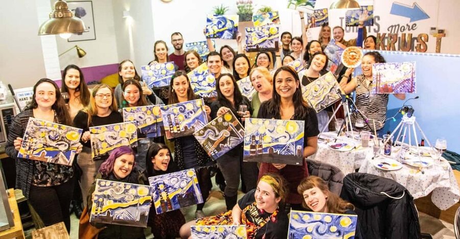 Dublin: Drinking and Painting Party with Art Instructor - A painting party instead of another Dublin pub night