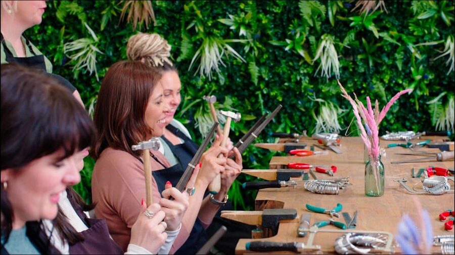Dublin: Forge a Silver Ring Workshop on George's Street - Turning a strip of silver into a Dublin keepsake