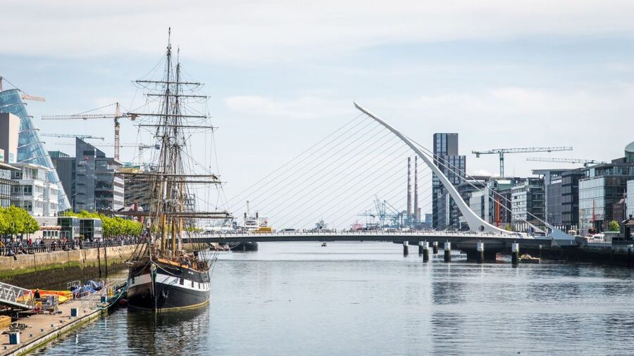 Dublin: Jeanie Johnston Tall Ship Irish Famine History Tour - Starting above deck with Dublin Docklands around you