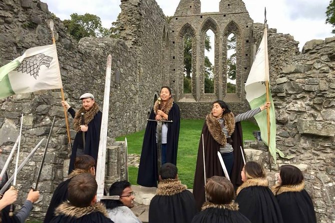 From Dublin: Game of Thrones Winterfell Locations Trek - Inch Abbey and the King in the North moment