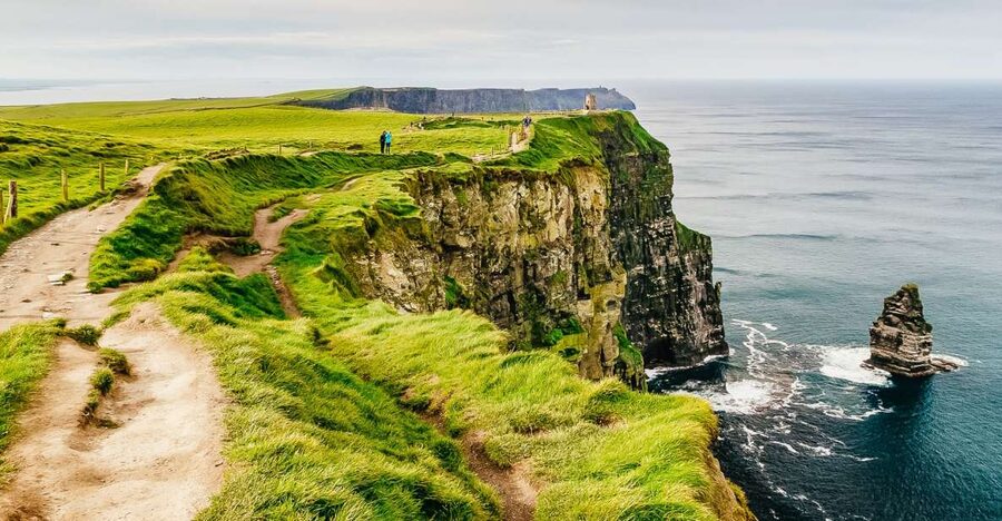 From Galway: Aran Islands and Cliffs of Moher Tour & Cruise - The Cliffs of Moher from the Atlantic