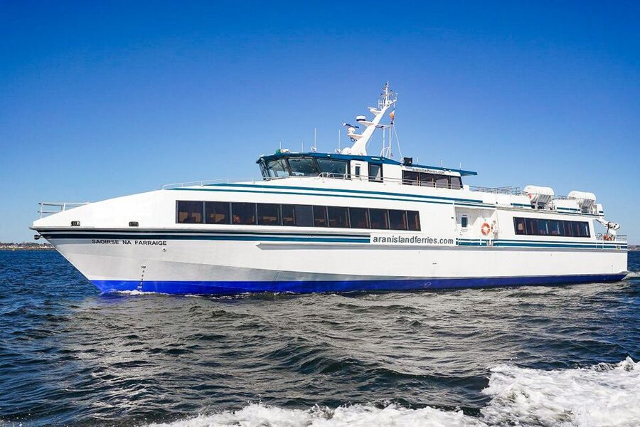 From Galway: Aran Islands & Cliffs of Moher Day Cruise - Returning beneath the Cliffs of Moher