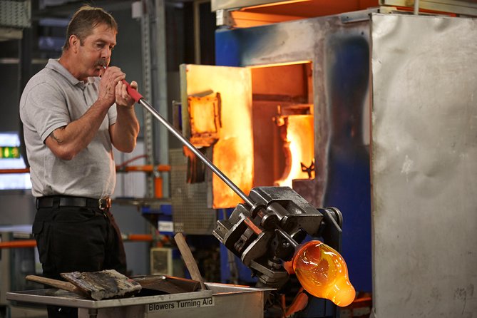 House of Waterford Crystal Guided Factory Tour - The blowing department and the 1300-degree furnace