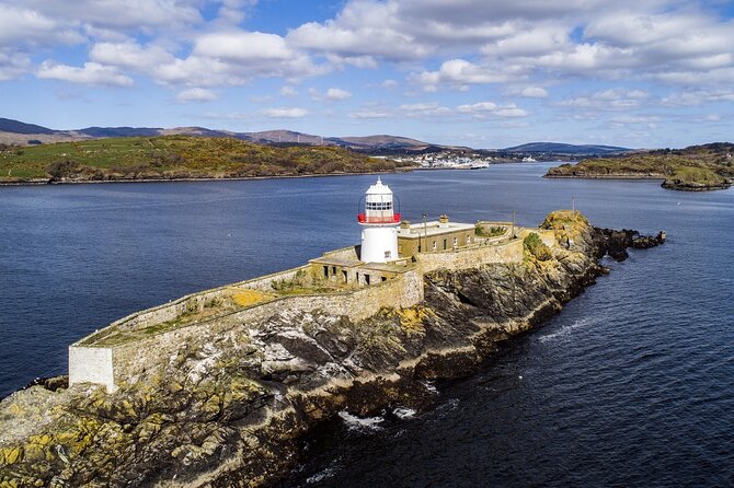 Slieve League cliffs cruise. Donegal. Guided. 1 ¾ hours. - Leaving Killybegs beside Rotten Island Lighthouse