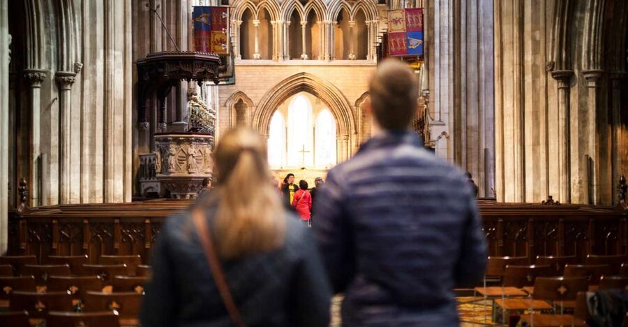St Patrick's Cathedral: Self-Guided Cathedral Admission - Entering the 1220 cathedral