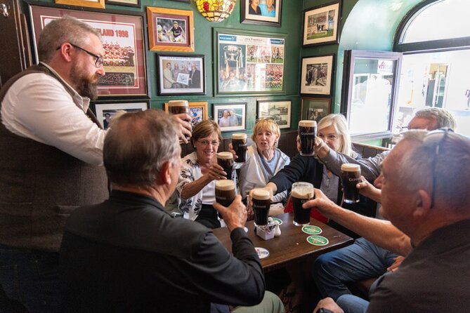 Walking and Tasting Tour of Galway City - Galway sightseeing with a plate and a pint